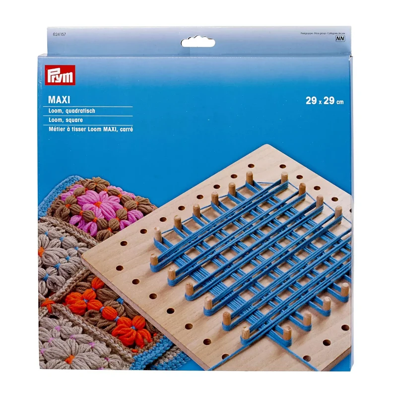 Telaio MAXI Quadrato Prym in Legno 29x29 cm per Lana e Cotone