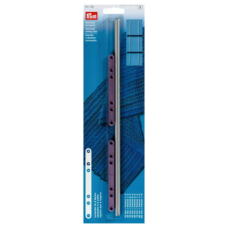 Forcella Universale Prym Regolabile 20–100 mm per Uncinetto a Forcina