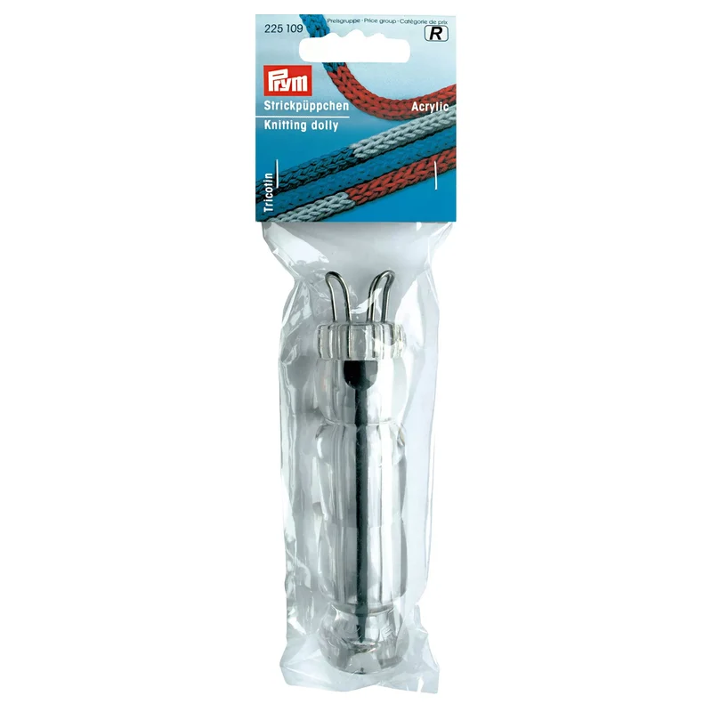 Caterinetta Prym in Acrilico Trasparente con Spillone – Tricotin Manuale 11,7 cm
