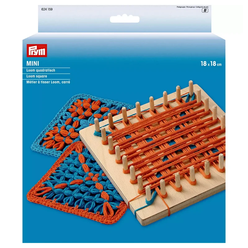 Telaio Loom MINI Prym 18x18 cm – Telaio Quadrato per Filati
