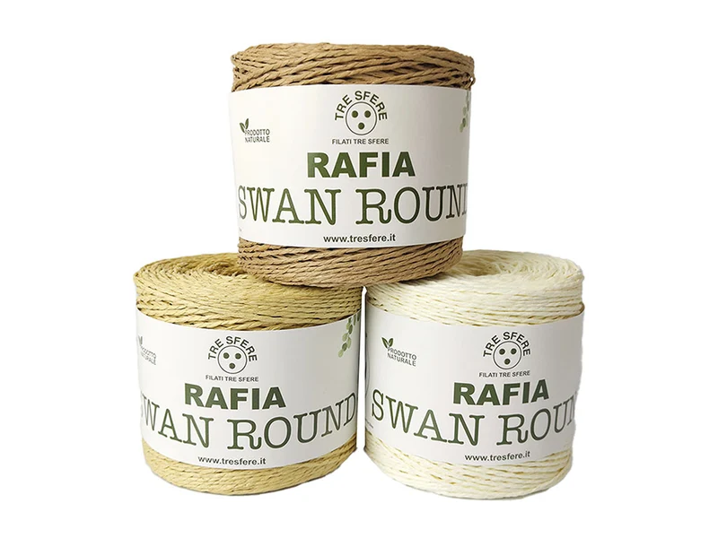 RAFIA SWAN ROUND