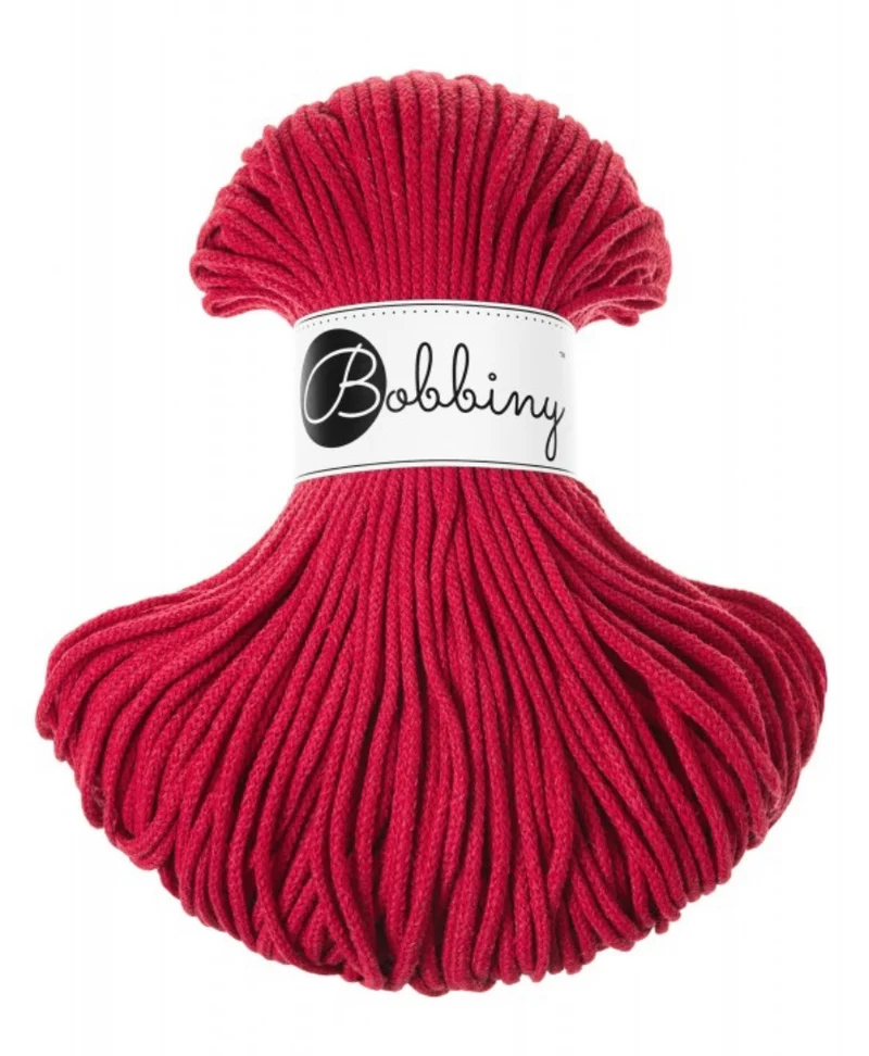 Bobbiny Flechtkordel, 3 mm, CLASSIC RED
