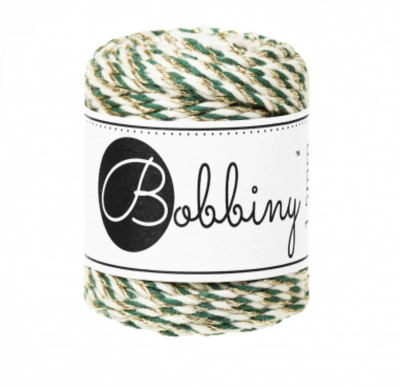 Bobbiny Makramee-Kordel, 3-fach gedreht HOLIDAY GREEN, 1,5mm