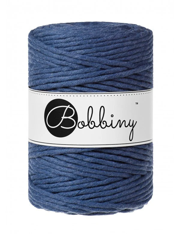 Bobbiny Makramee-Kordel, einfach gedreht, 5 mm, jeans