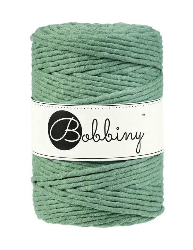 Bobbiny Makramee-Kordel, einfach gedreht, 5 mm, eucalyptus green