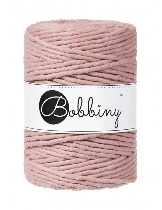 Bobbiny Makramee-Kordel, einfach gedreht, 5 mm, blush