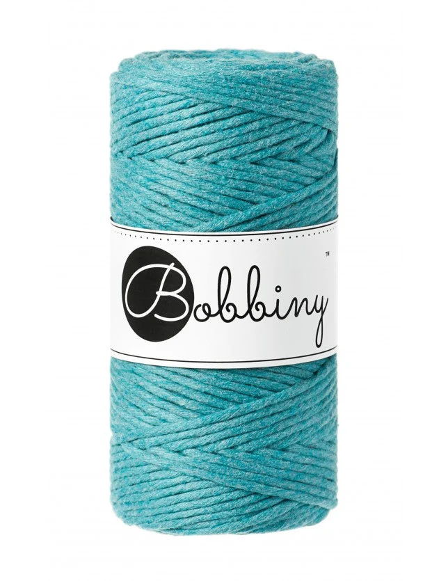 Bobbiny Makramee-Kordel, einfach gedreht, 3 mm, teal