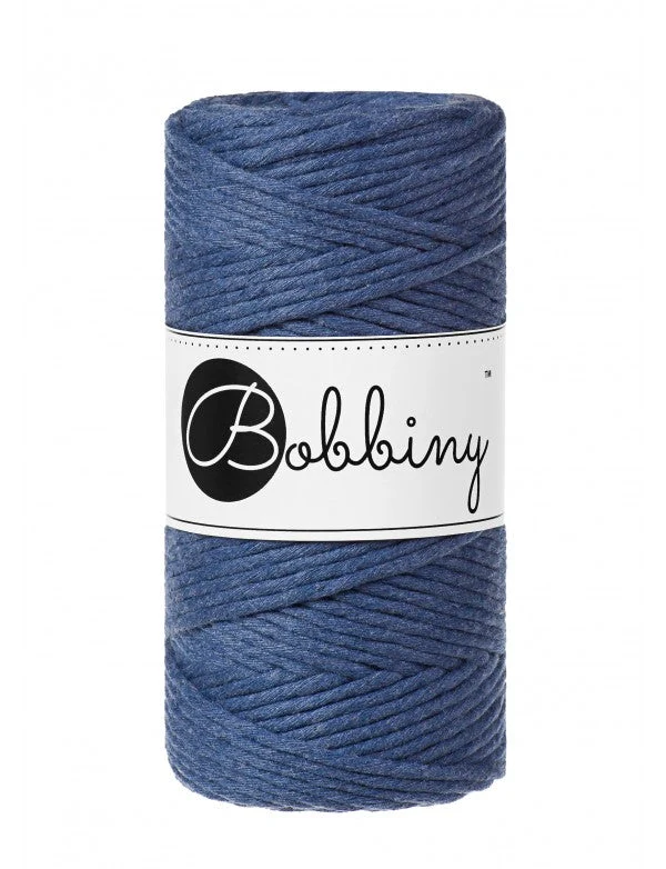 Bobbiny Makramee-Kordel, einfach gedreht, 3 mm, jeans