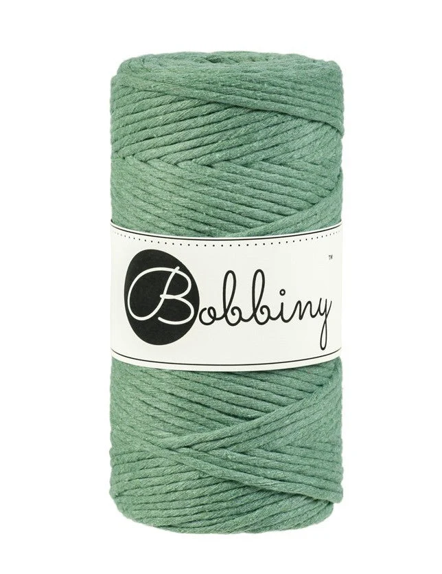 Bobbiny Makramee-Kordel, einfach gedreht, 3 mm, eucalyptus green