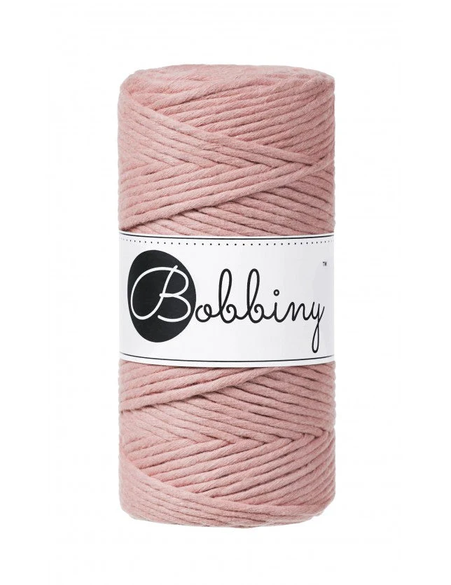 Bobbiny Makramee-Kordel, einfach gedreht, 3 mm, blush