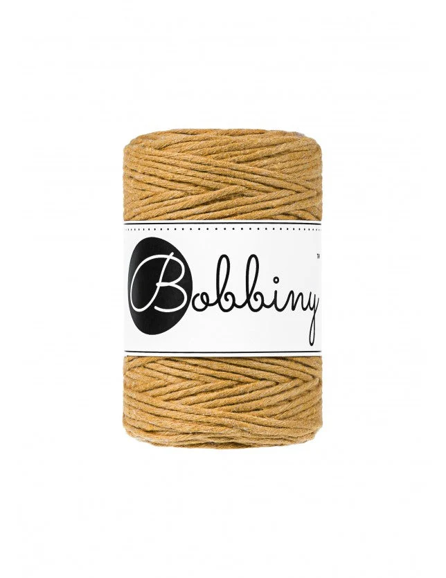 Bobbiny Makramee-Kordel, einfach gedreht, 1,5 mm, mustard