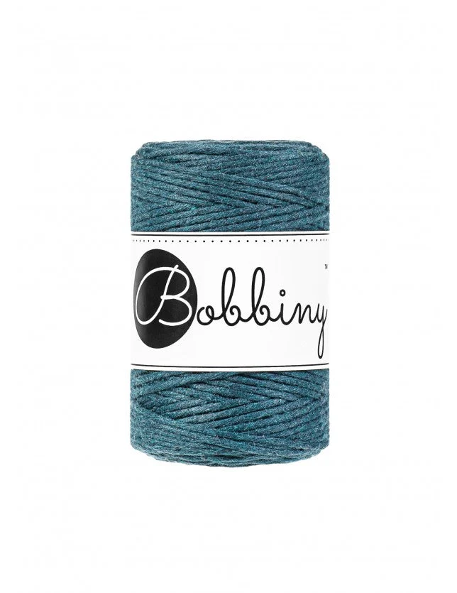 Bobbiny Makramee-Kordel, einfach gedreht, 1,5 mm, peacook blue
