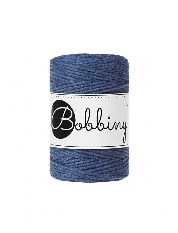 Bobbiny Makramee-Kordel, einfach gedreht, 1,5 mm, jeans
