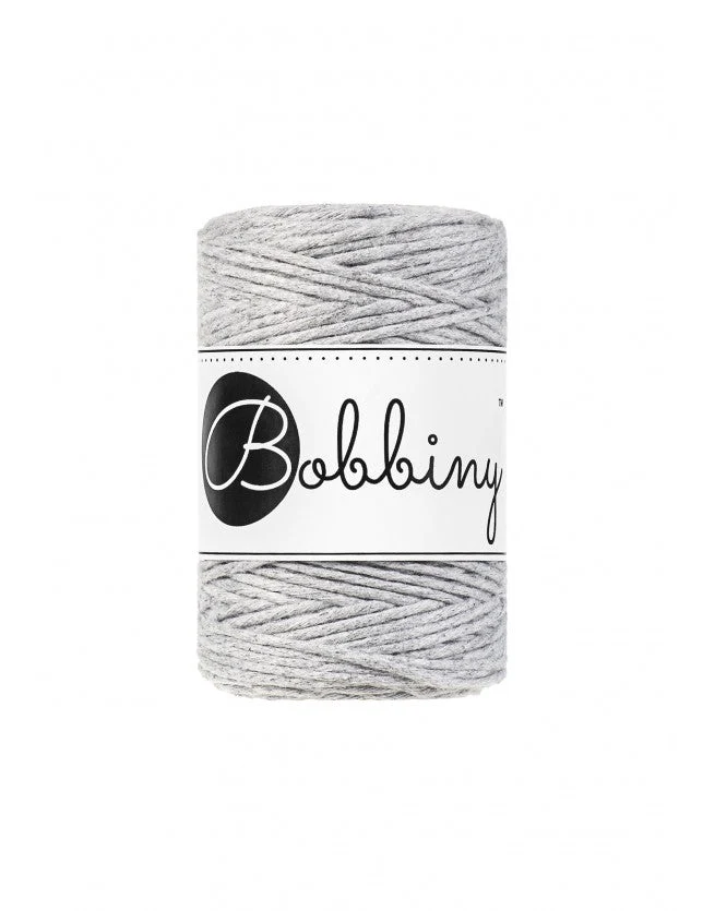 Bobbiny Makramee-Kordel, einfach gedreht, 1,5 mm, light grey