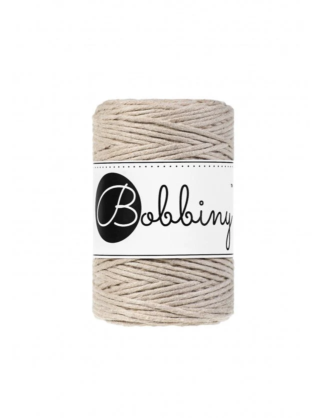 Bobbiny Makramee-Kordel, einfach gedreht, 1,5 mm, beige