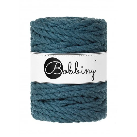 Bobbiny Makramee-Kordel, dreifach gedreht, 9 mm, peacock blue 3PLY MAKRAMEE-SCHNUR