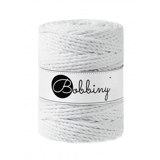 Bobbiny Makramee-Kordel, dreifach gedreht, 5 mm, white 3PLY MAKRAMEE-SCHNUR