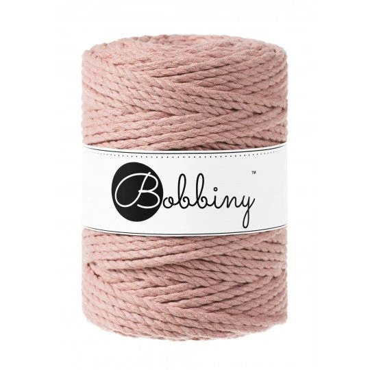 Bobbiny Makramee-Kordel, dreifach gedreht, 5 mm, blush 3PLY MAKRAMEE-SCHNUR