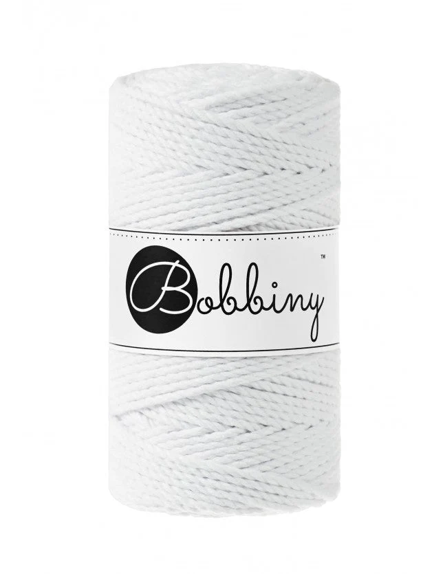 Bobbiny Makramee-Kordel, dreifach gedreht, 3 mm, white 3PLY MAKRAMEE-SCHNUR