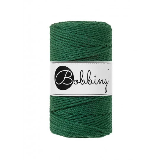 Bobbiny Makramee-Kordel, dreifach gedreht, 3 mm, pine green 3PLY MAKRAMEE-SCHNUR