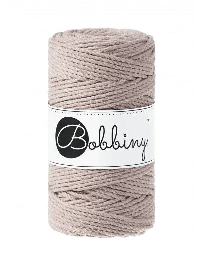 Bobbiny Makramee-Kordel, dreifach gedreht, 3 mm, pearl 3PLY MAKRAMEE-SCHNUR