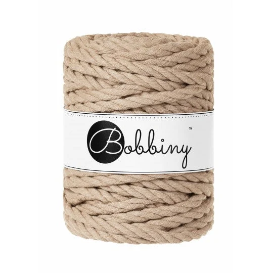Bobbiny Makramee-Kordel, dreifach gedreht, 9 mm, sand 3PLY MAKRAMEE-SCHNUR