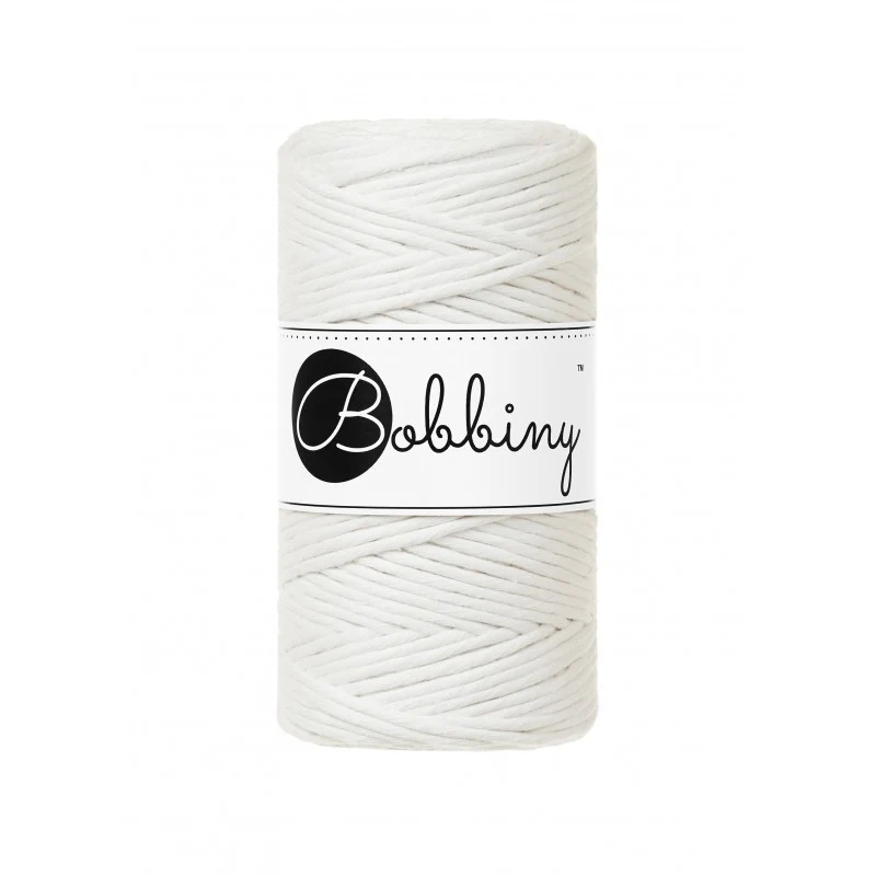 Bobbiny Makramee-Kordel, einfach gedreht, 3 mm, OFF WHITE