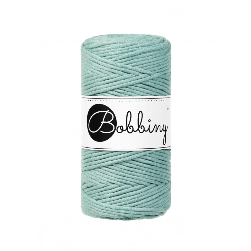Bobbiny Makramee-Kordel, einfach gedreht, 3 mm, duck egg Blue