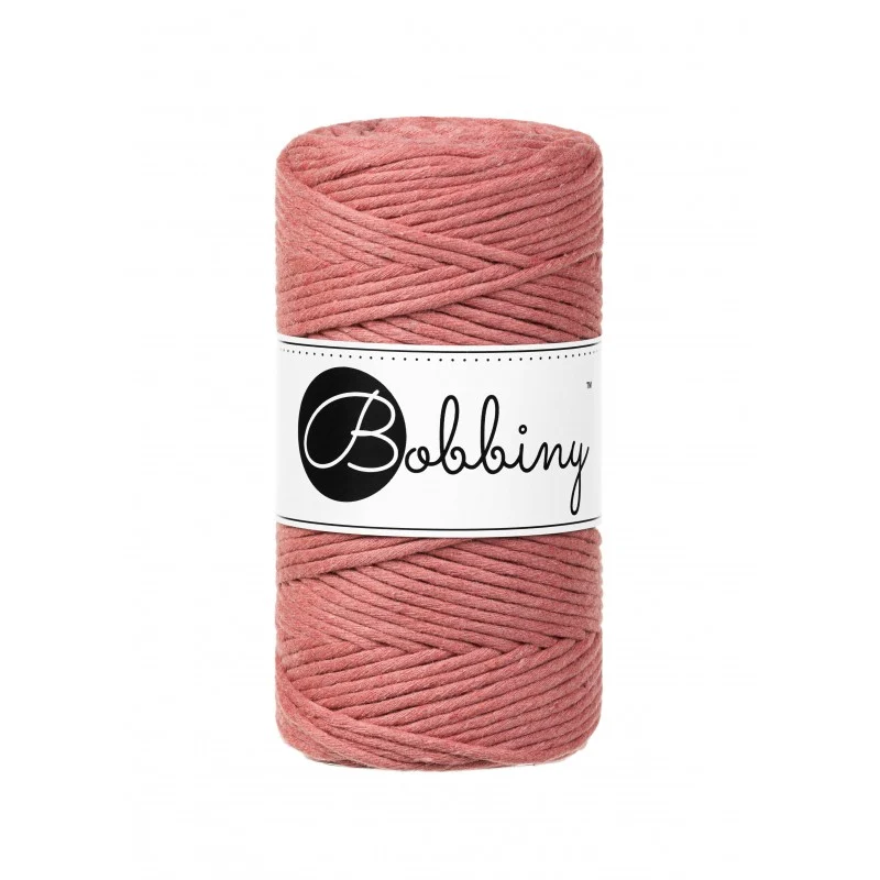 Bobbiny Makramee-Kordel, einfach gedreht, 3 mm, Peony