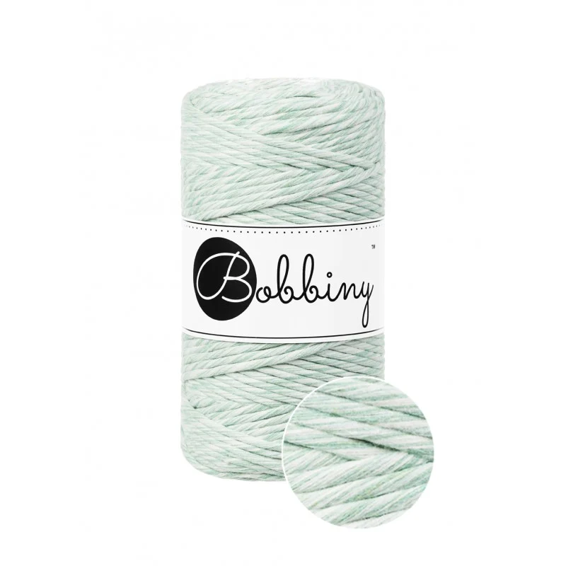 Bobbiny Makramee-Kordel, einfach gedreht, 3 mm, MINT SHAKE