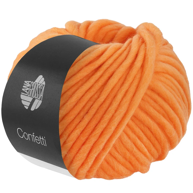 Lana Grossa Confetti Uni 100g Farb-Nr. 102, Orange