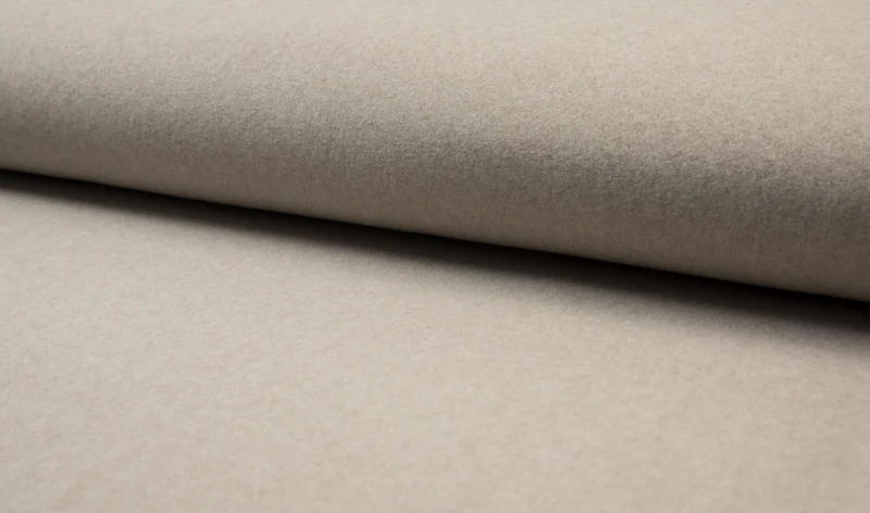 Bio-Baumwoll-Fleece helltaupe beige meliert