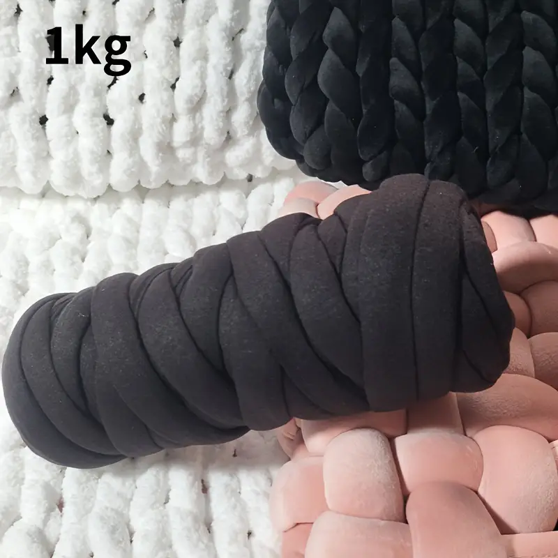 Handstrickgarn schwarz Premium Giraffenland 500g