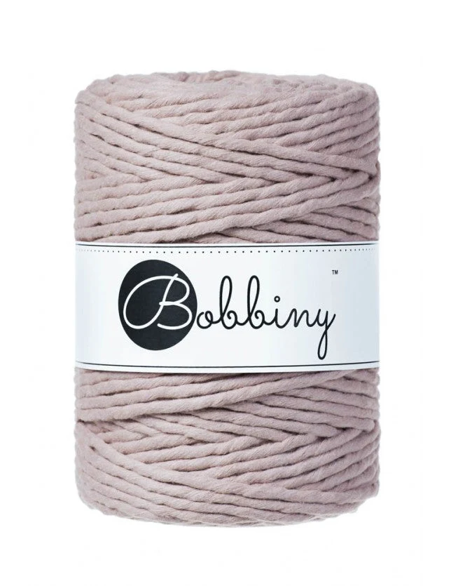 Bobbiny Makramee-Kordel, einfach gedreht, 5 mm, pearl
