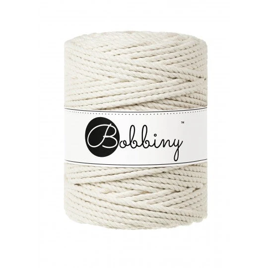 Bobbiny Makramee-Kordel, dreifach gedreht, 5 mm, natural 3PLY MAKRAMEE-SCHNUR
