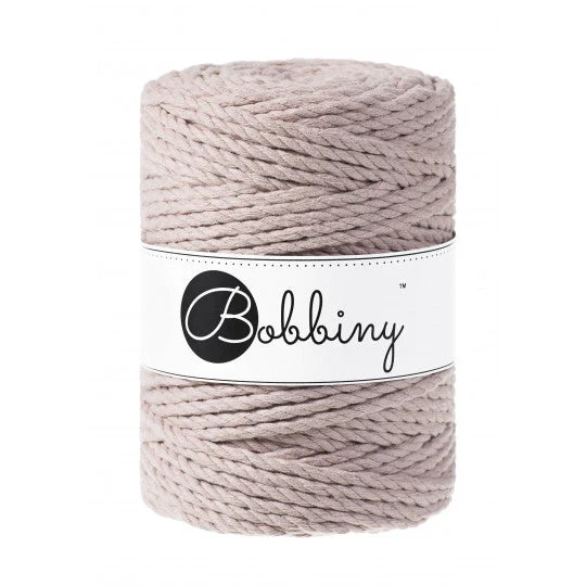 Bobbiny Makramee-Kordel, dreifach gedreht, 5 mm, pearl 3PLY MAKRAMEE-SCHNUR
