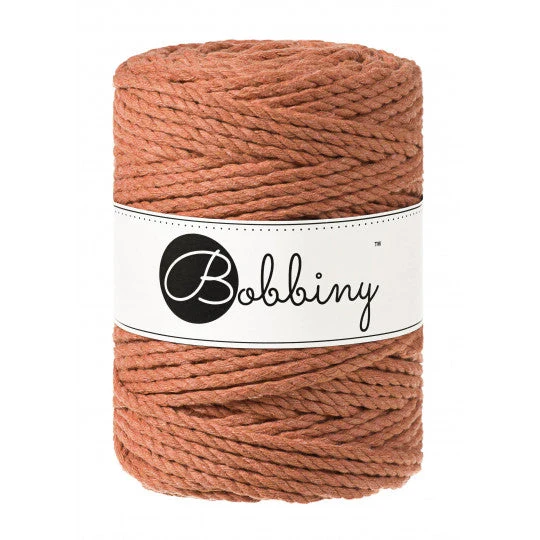 Bobbiny Makramee-Kordel, dreifach gedreht, 5 mm, terracotta 3PLY MAKRAMEE-SCHNUR