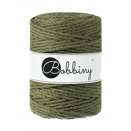 Bobbiny Makramee-Kordel, dreifach gedreht, 5 mm, avocado 3PLY MAKRAMEE-SCHNUR