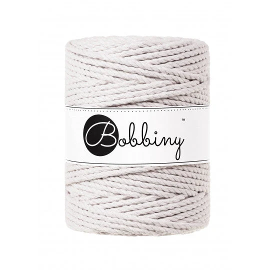 Bobbiny Makramee-Kordel, dreifach gedreht, 5 mm, moonlight 3PLY MAKRAMEE-SCHNUR