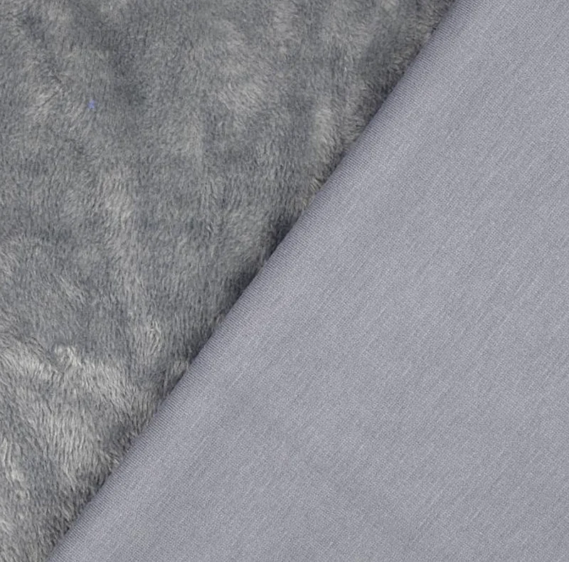 Kuschelsweat Uni grau