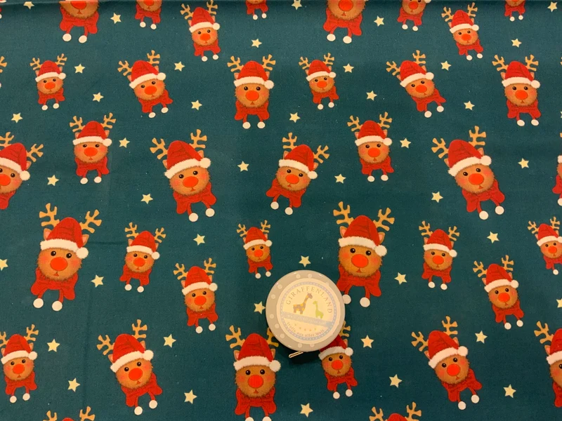 Baumwollstoff Weihnachten Renntiere