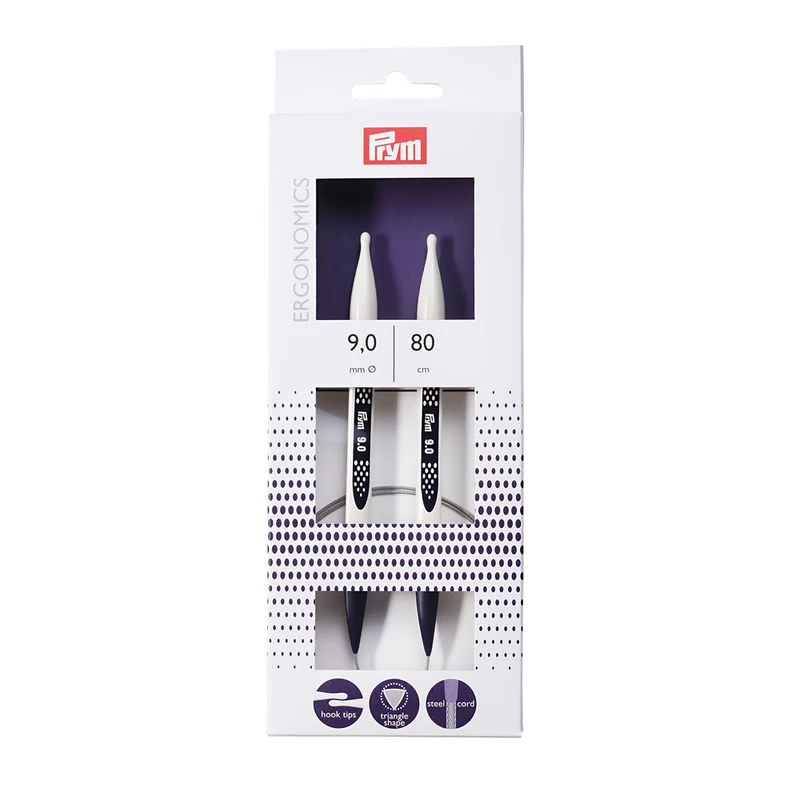 Prym Rundstricknadeln prym.ergonomics 9,0mm 80cm