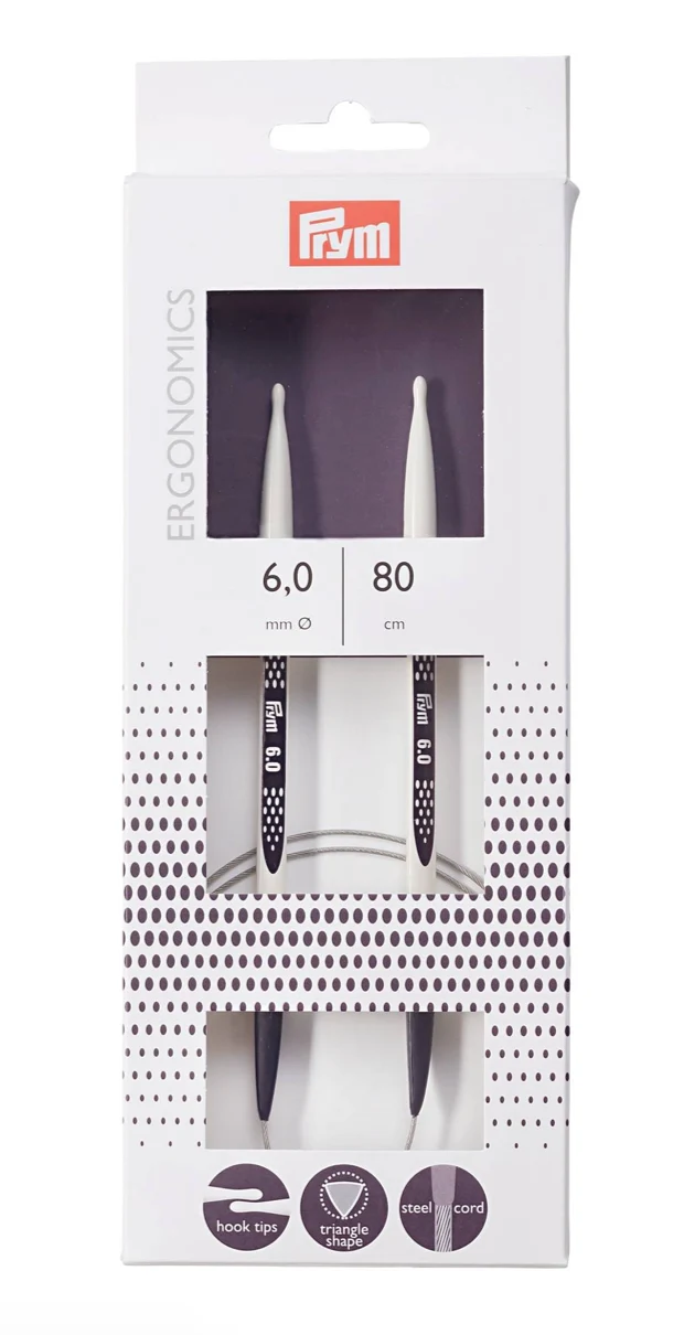 Prym Rundstricknadeln prym.ergonomics 6,0mm 80cm