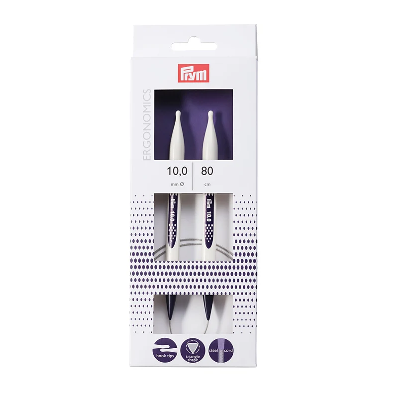 Prym Rundstricknadeln prym.ergonomics 10,0mm 80cm