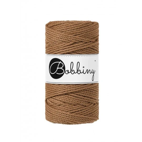 Bobbiny Makramee-Kordel, dreifach gedreht, 3 mm, caramel 3PLY MAKRAMEE-SCHNUR