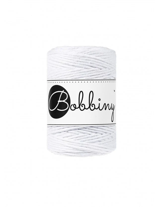 Bobbiny Makramee-Kordel, einfach gedreht, 1,5 mm, white