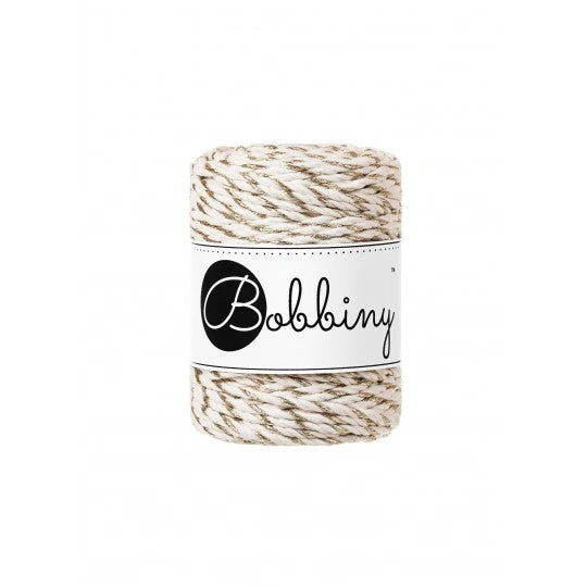 Bobbiny Makramee-Kordel, dreifach gedreht, 3 mm, golden twist 3PLY MAKRAMEE-SCHNUR