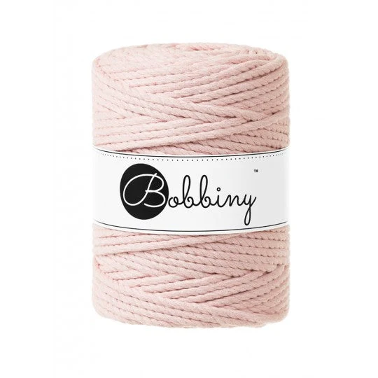 Bobbiny Makramee-Kordel, dreifach gedreht, 5 mm, pastel pink - limitierte Auflage 3PLY MAKRAMEE-SCHNUR