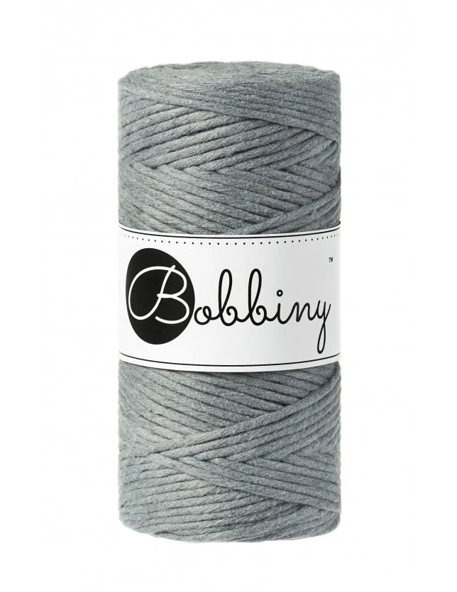 Bobbiny Makramee-Kordel, einfach gedreht, 3 mm, steel