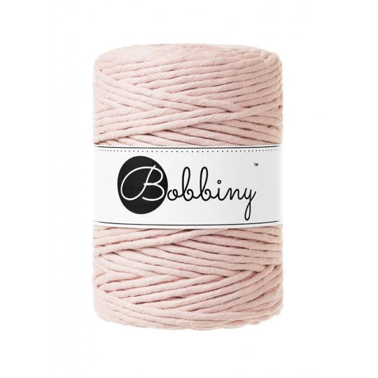 Bobbiny Makramee-Kordel, einfach gedreht, 5 mm, pastel pink - limitierte Auflage